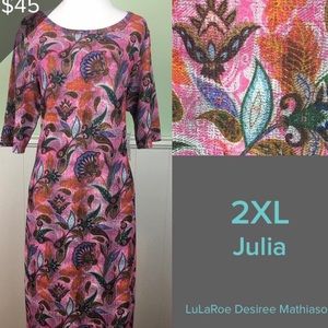NWT Beautiful LuLaRoe Julia Dress - 2XL